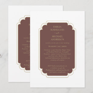 Invitation Bilingue Espagnol Boda Mariage Budget