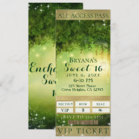 Billet de 16 parties VIP Sweet Enchanted Green For
