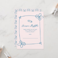 Billet de Baby shower de cadre à mâchoires molles