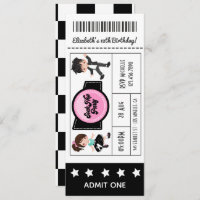 Billet de la partie de sock Hop