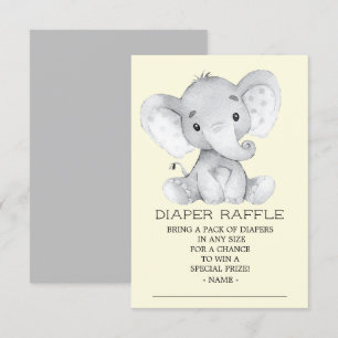 Invitation Billet de rabat à Baby shower neutre pour couches