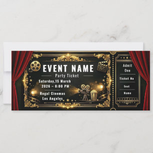 Invitation Billet pour la Soirée Cinéma
