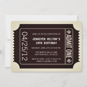 Invitation Billet vidéo
