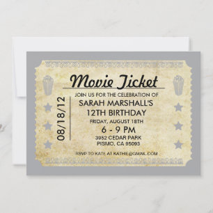 Invitation Billet vidéo