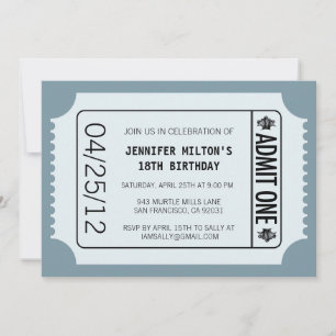 Invitation Billet vidéo