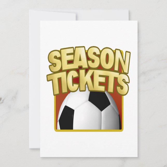 Invitation Billets de la saison de football (Devant)