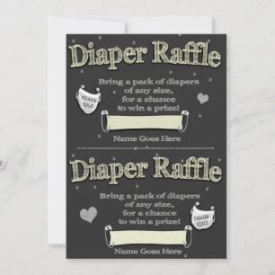 Invitation Billets de rousseur de couches Baby shower mignon