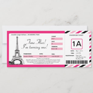 Invitation Billetterie Paris Anniversaire