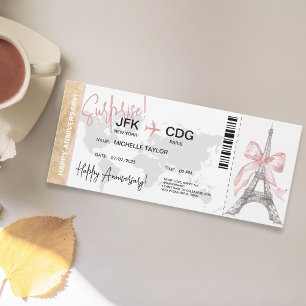 Invitation Billetterie Paris Surprise Anniversaire