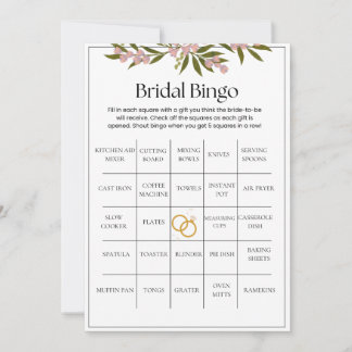 Invitation Bingo nuptiale