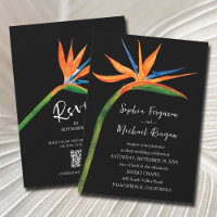 Bird of Paradise QR Code All In One Mariage