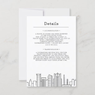Invitation Birmingham, Alabama Mariage   Détails de l'invité