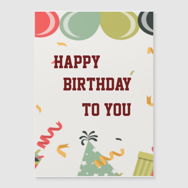 Invitation birthday (Front)