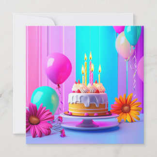 Invitation Birthday Custom card