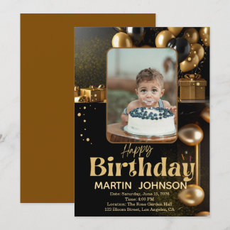 Invitation Birthday Pillow | Custom Photo Cushion Gift