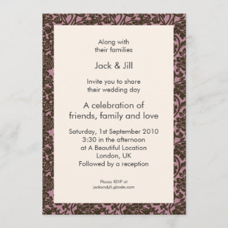 Invitation Bit Wild (marron) 5x7