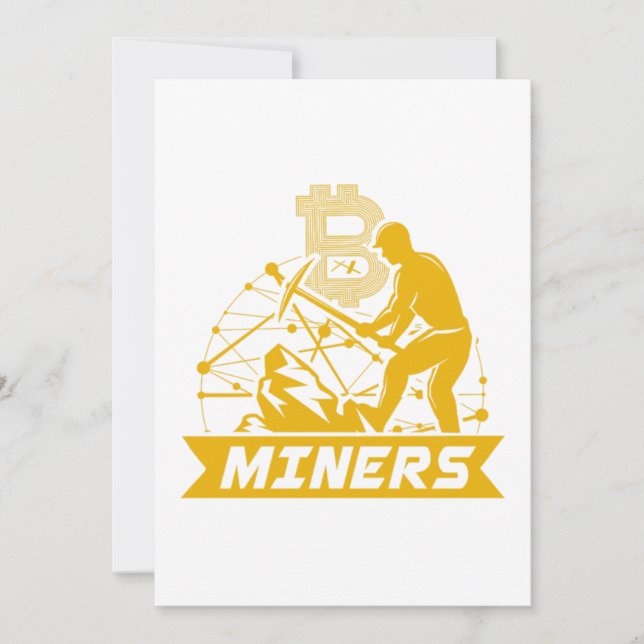 Invitation Bitcoin Miner Crypto Mines BTC Cryptomonnaie Gif (Devant)