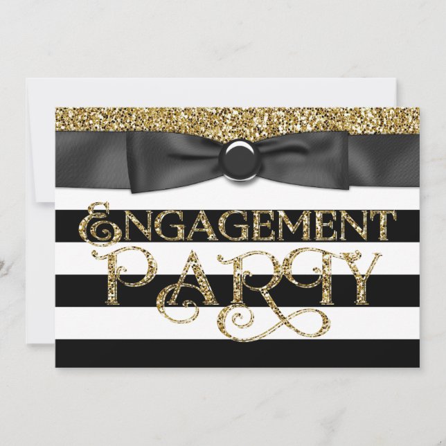 Invitation Black and Gold (Devant)