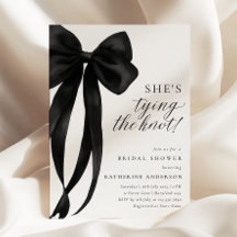 Black Bow Elle Attache La Fête des mariées de noeu