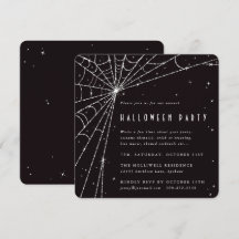 Black Carré Diamond Spider Web Halloween Party