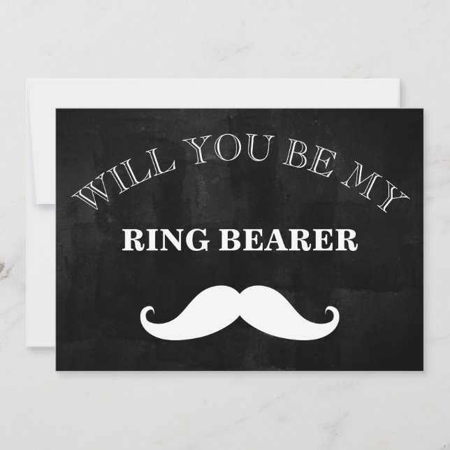 Invitation Black Chalkboard Tu Seras Mon Meilleur Homme ? (Devant)