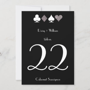 Invitation Black Faux Silver Parties scintillant Las Vegas Nu