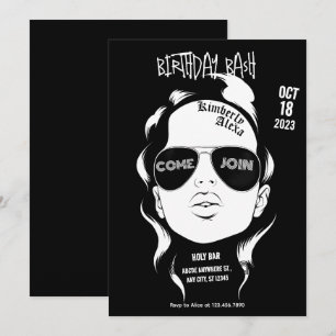 Invitation Black gangsta fille rock