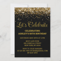Black & Gold Parties scintillant 50e anniversaire 