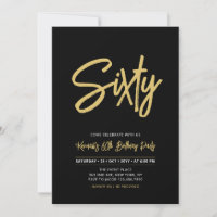 Black & Gold | Soirée d'anniversaire des 60 ans de