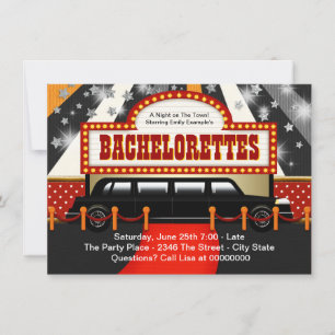 Invitation Black Limo Bachelorette