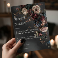 Black Moody Gothic Flowers & Mist Mariage