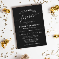 Black Out of Office Forever Retirement Party