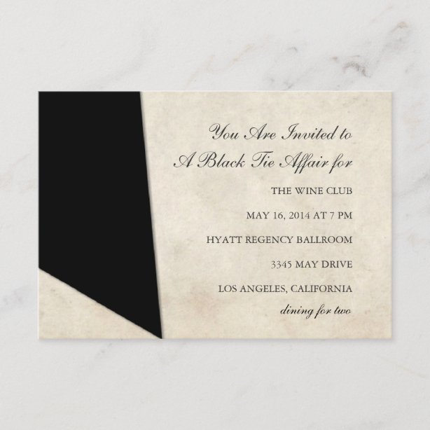 Black Tie Affair Invitations | Zazzle CA