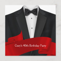 Black Tuxedo Mans fête d'anniversaire