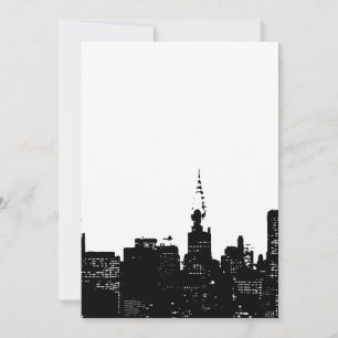 Invitation Black & White New York