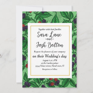 Invitation Blackberry en vert