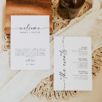 BLAIR Modern Boho Mariage Week-end Calendrier de b
