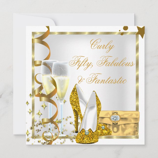 Invitation BLANC Curly Fabuleux Fantastique (Devant)