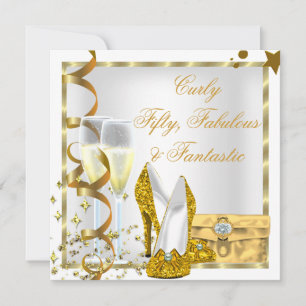 Invitation BLANC Curly Fabuleux Fantastique