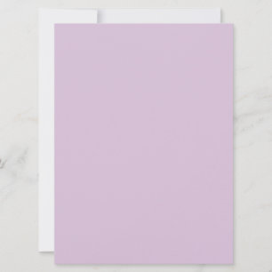 Invitation blanc de chardon pastel violet
