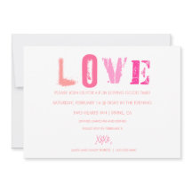 Blanc d'invitation de Valentine de 311 amours