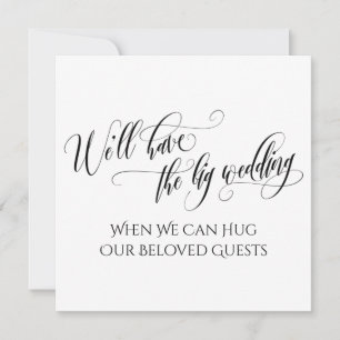 Invitation Blanc Noir Quand On Peut Vous Accrocher Mariage Re