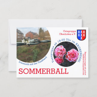 Invitation Blanc, rouge, noir