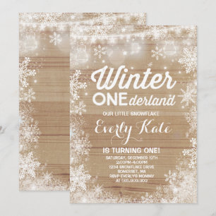 Invitation Blanc rustique d'invitation d'anniversaire