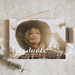 Invitation Blancs de script Whimsical superposition photo Gra