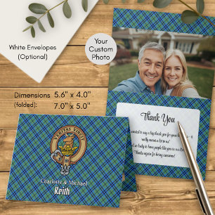 Invitation Blason du clan Keith sur tartan