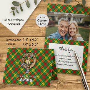 Invitation Blason du clan MacMillan sur tartan