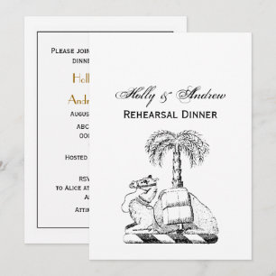 Invitation Blason Prépa Chameau Palmier Armoiries