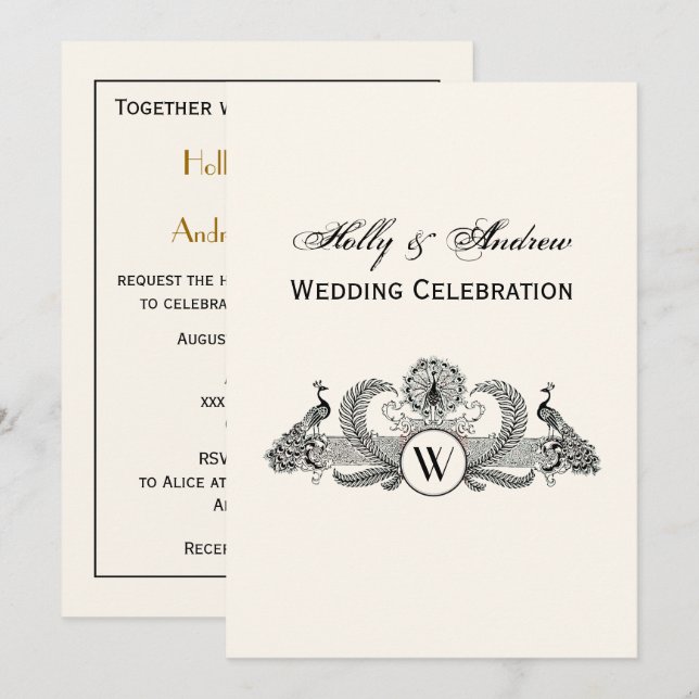 Invitation Blason Prépa Pineapple Armoiries Crest (Devant / Derrière)