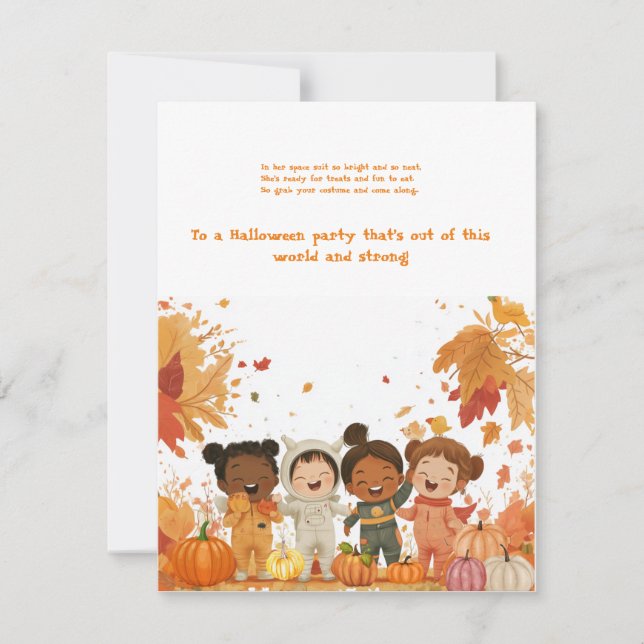 Invitation Blast Off to Halloween Fun! (Devant)